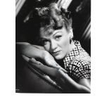 Eve Arden Signed photo black and white 10 x 8 inch. Condition report out of 10, 8. Signed across arm