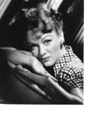 Eve Arden Signed photo black and white 10 x 8 inch. Condition report out of 10, 8. Signed across arm
