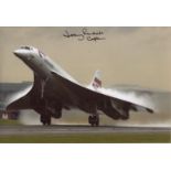 CONCORDE PILOT: 8x12 inch photo signed by Concorde pilot Captain Jeremy Rendell. Good Condition. All