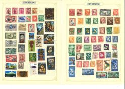 GB and British commonwealth stamp collection over 28 loose album pages. 200+ stamps. Includes New