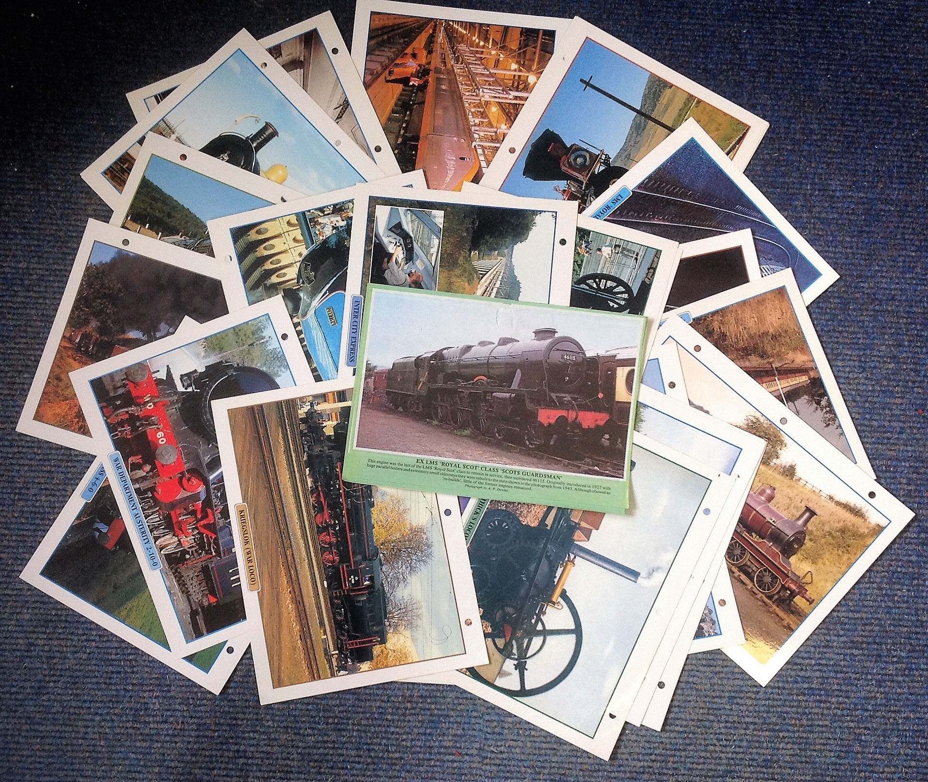 Railway Collection 30 coloured information sheets featuring some of the most iconic Trains from