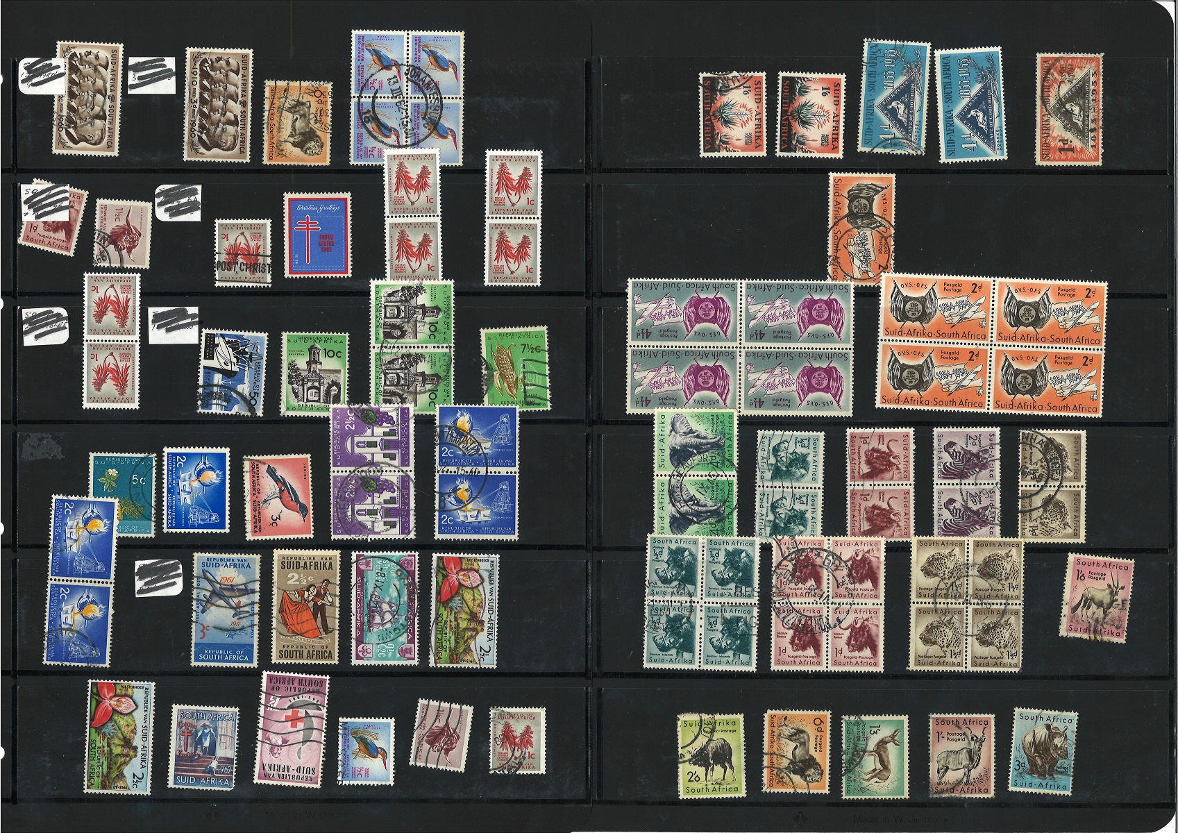 South Africa stamp collection on 8 large stock card. Mint and used in clean condition on 9 sides - Image 3 of 5