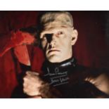 DAVE PROWSE signed 8x10 horror movie photo as Frankenstein. Unusual. Good Condition. All autographed