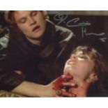 DRACULA AD1972: Hammer horror movie photo signed by actress Caroline Munro. Good Condition. All