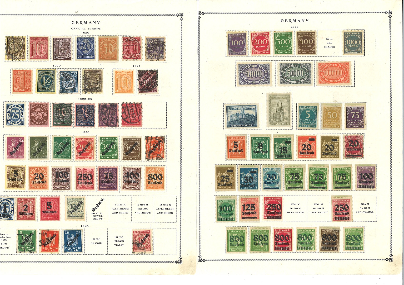 German stamp collection on 27 loose album pages. Some early material before 1950. Assorted mint - Image 4 of 4