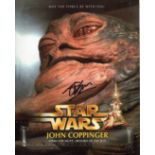 STAR WARS: Return of the Jedi 8x10 movie photo signed by John Coppinger, Jabba the Hutt puppeteer.