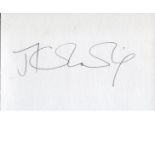 J.K ROWLING: 6x4 inch card signed by Harry Potter author J.K Rowling. Good Condition. All