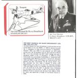 ACM Sir Harry Broadhurst DSO DFC AFC signed 3 x 3 picture of his WW2 Tempest plane, clipped from