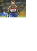 Olympics Mariya Abakumova 6x4 signed colour photo Olympic Silver medallist in the Javelin at the