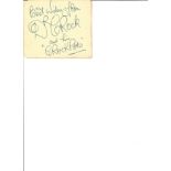 Dr Crock aka Harry Hines signed autograph album page inscribed and hi Crack Pots. Good Condition.