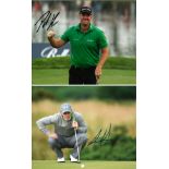 Golf collection 5, 10x8 signed colour photos by European tour players signatures include Peter