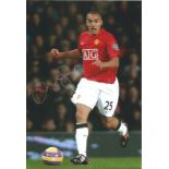 Football Danny Simpson 10x8 signed colour photo pictured in action for Manchester United. Good