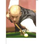 Peter Ebdon signed 10x8 inch snooker action colour photo. Good Condition. All autographed items