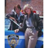 CAGNEY & LACEY classic cop drama series photo signed by actress Tyne Daly. Good Condition. All