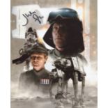 STAR WARS 8x10 movie montage photo signed by actor Julian Glover. Good Condition. All autographed