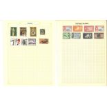 BCW stamp collection on 14 loose album pages. Covers countries A to C. Includes Aden, Antigua,