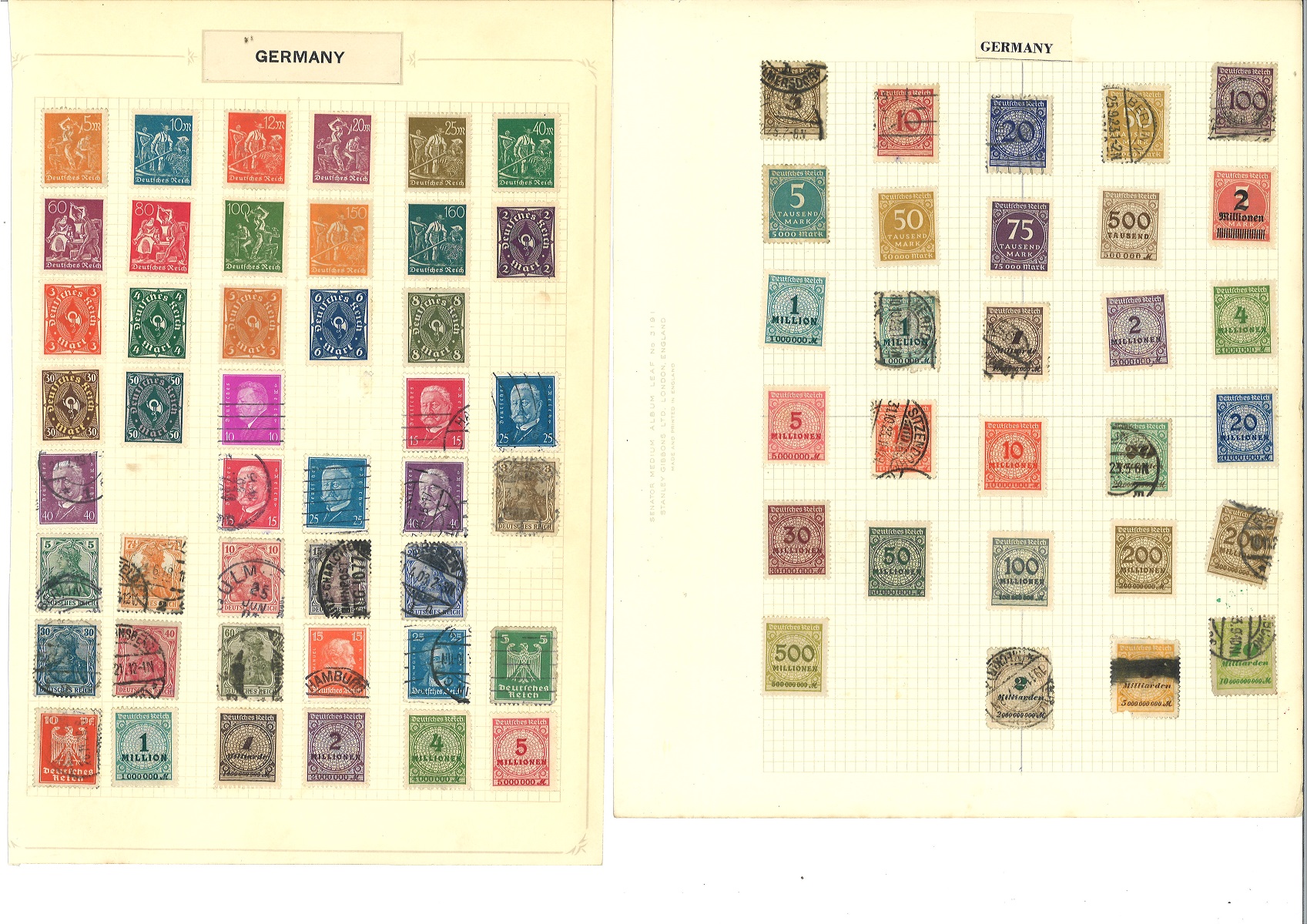 German stamp collection on 27 loose album pages. Some early material before 1950. Assorted mint - Image 2 of 4