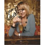 Carol McGiffin signed 10x 8 colour portrait photo at bar. Good Condition. All autographed items