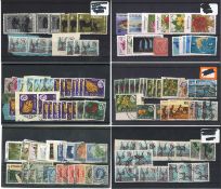 Glory folder 2. Contains mint stamps from Grenada and Greece. 10 stock cards of BCW stamps.
