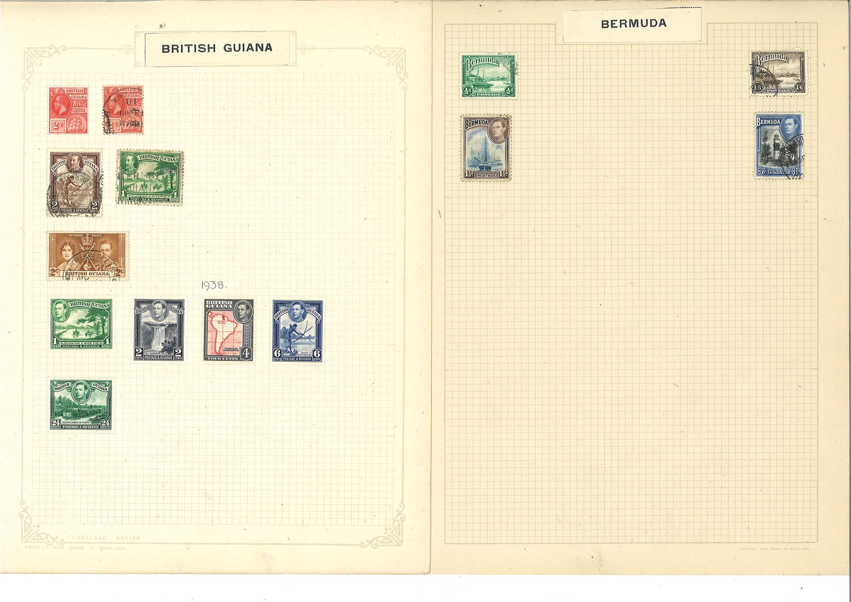 British commonwealth stamp collection in crown album. Mint and used. Mainly pre1950. Cat value - Image 2 of 4