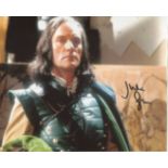 DOCTOR WHO 8x10 scene photo signed by actor Julian Glover. Good Condition. All autographed items are