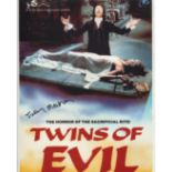 TWINS OF EVIL horror movie 8x10 photo signed by hammer horror movie scream queen, actress Judy