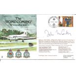 RAF flown Cover THE HOMECOMING signed by John McCarthy PM British Forces Postal Services 19th Nov