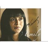 Tinsel Korey signed 10x8 colour photo. Canadian actress, best known for portraying the Makah Emily