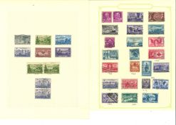 USA stamp collection on 26 loose album pages. Good Condition. We combine postage on multiple winning