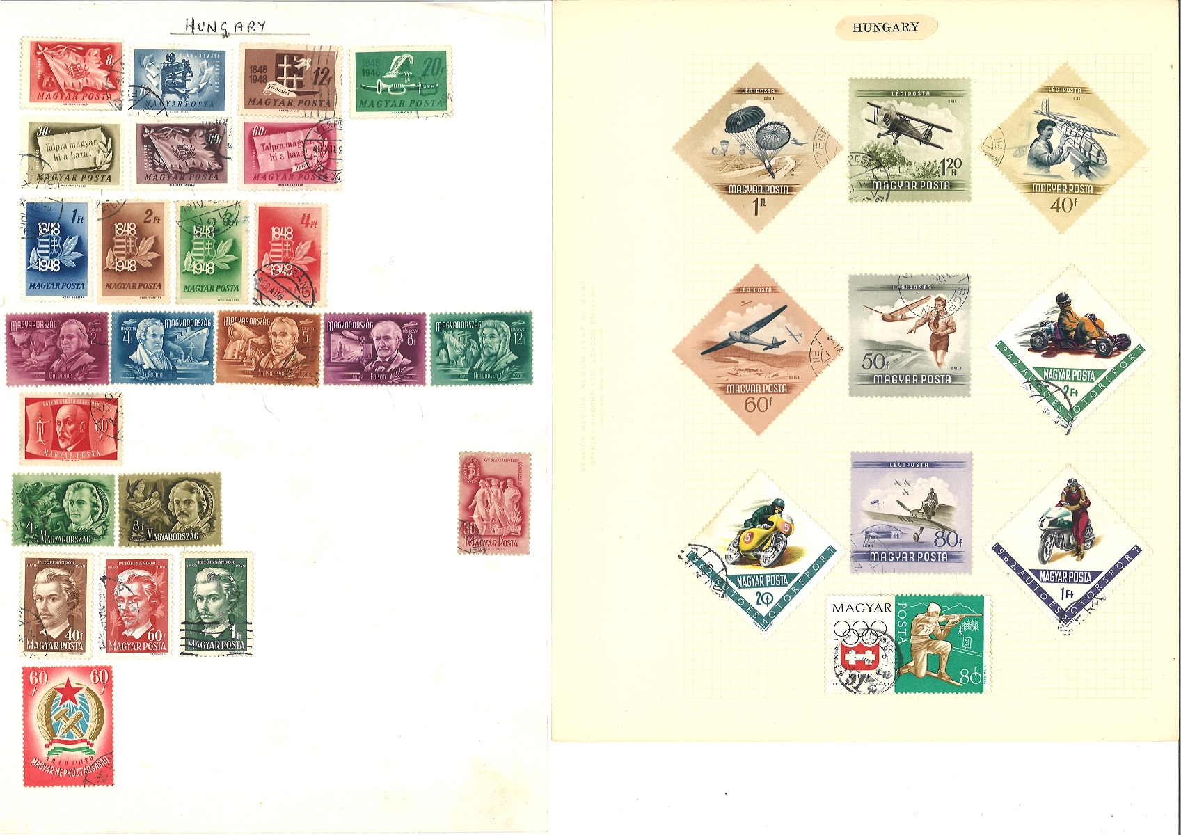 Hungarian stamp collection on 60 loose album pages. Good Condition. We combine postage on multiple - Image 5 of 5