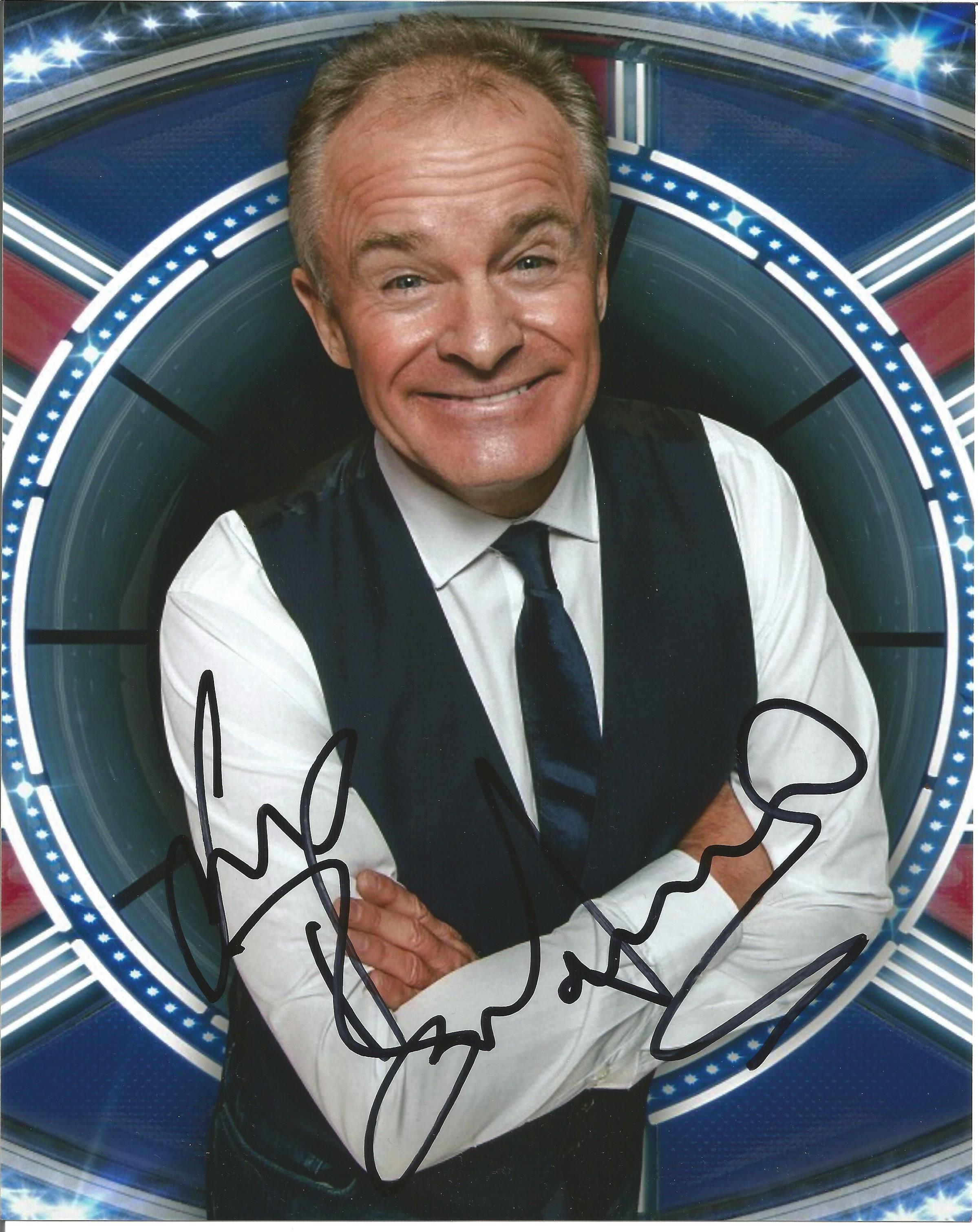 Bobby Davro signed 10x8 colour photo shot for Big Brother. Good Condition. All autographed items are