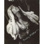 TWINS OF EVIL horror movie 8x10 photo signed by hammer horror movie scream queen, actress Judy