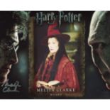 HARRY POTTER 8x10 movie photo signed by actress Melita Clarke as a Wizard. Good Condition. All