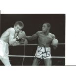 Boxing Herol Bomber Graham 10x8 Signed B/W Photo Pictured In Action During One Of His Fights. Good