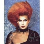 TOYAH. 8x10 inch photo signed by Punk Rock and Pop star turned actress and TV presenter, Toyah