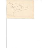 Zelma O'Neal signed album page. (May 29, 1903 - November 3, 1989) was an actress, singer, and dancer