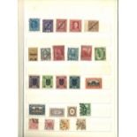 Austrian stamp collection in green stock book. Mainly used. 150+ stamps. Early to 1970. Good