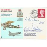 RAF flown cover No. 19 Squadron and 25th Anniversary of the Formation of NATO. British Forces