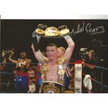Boxing Michael Gomez 12x8 Signed Colour Photo Pictured Celebrating After One Of His Fights. Good