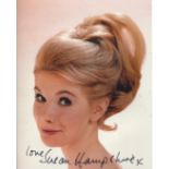 SUSAN HAMPSHIRE: 8x10 photo signed by award winning Tv and movie star Susan Hampshire. Good