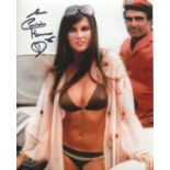 007 JAMES BOND movie 8x10 photo signed by Bond girl Caroline Munro. Good Condition. All