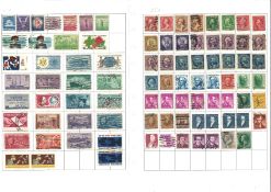 British commonwealth stamp collection on 10 loose album pages. Includes Barbados, Jamaica, Trinidad,