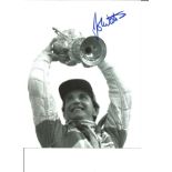 Motor Racing John Watson 10x8 Signed B/W Photo. Good Condition. All autographed items are genuine