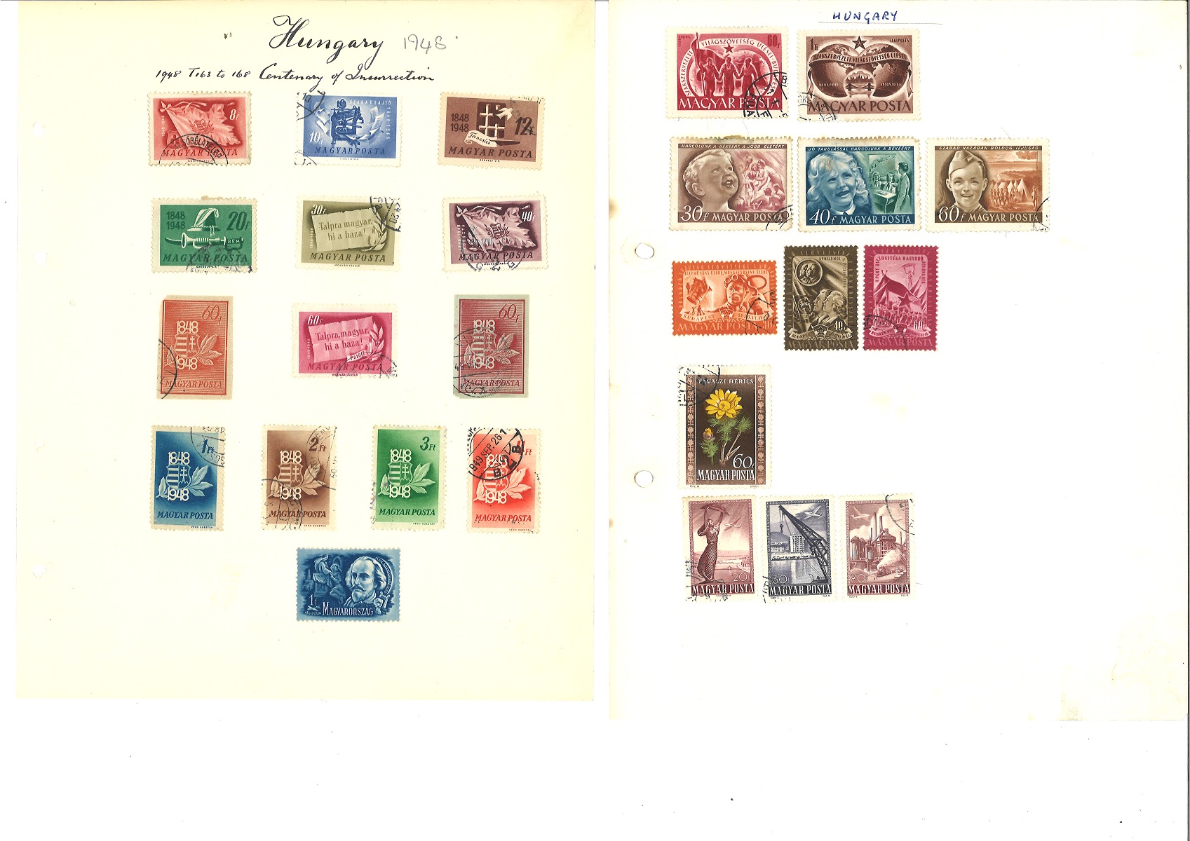 Hungarian stamp collection on 60 loose album pages. Good Condition. We combine postage on multiple - Image 4 of 5