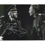 WHERE EAGLES DARE classic war movie 8x10 photo signed by actor Derren Nesbitt who played Major Von