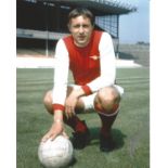 Football Eddie Kelly 10x8 signed black and white photo pictured in action for Arsenal. Good