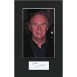 Tim Piggott Smith signature piece mounted below colour photo. Approx. overall size 16x10. Good