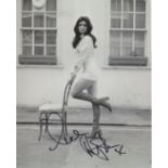 AYSHEA BROUGH 1960's pop star and actress Ayshea Brough signed 8x10 photo. Good Condition. All