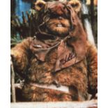 STAR WARS 8x10 movie photo signed by Ewok actor Michael Henbury. Good Condition. All autographed