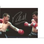 Boxing Richie Woodhall 10x8 Signed Colour Photo Pictured During His World Title Fight With Joe